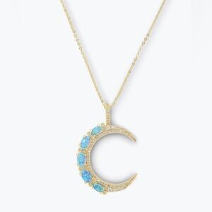 She's an Icon Moon Necklace
Gold|Blue Opal
Original Price $118